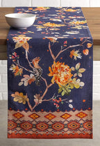Maison d' Hermine Table Runner 100% Cotton Double Layer Table Runners 72 inches Long for Thanksgiving Christmas Decorations Home Kitchen Dining Party Wedding (Kelim - Infinity, 14.5" x 72")