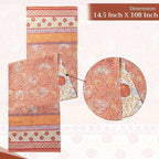 Maison d' Hermine Table Runner 100% Cotton Double Layer Table Runners 108 inches Long for Thanksgiving Christmas Decorations Home Kitchen Dining Party Wedding (Harvest Festival, 14.5" x 108")