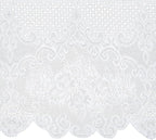Juvale Lace Tablecloth - 60 x 97-Inch White Rectangular Table Cloth - Vintage Floral Scalloped Edge Elegant Dainty Tea Party Tablecloth & Wedding Reception Decor (Pack of 2)