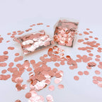 Rose-Gold Foil Metallic Round Table Scatter Dots Mylar Table Confetti Wedding Bridal Shower Engagement Baby Shower Birthday Party Decorations, 60g