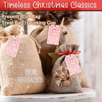 50 Pcs Christmas Gift Tags, 2.1"×3.5" Merry Christmas Tags for Gifts with String, Presents Paper Label Wrap for Party Favor - B13