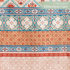 Maison d' Hermine Table Runner 100% Cotton Double Layer Table Runners 108 inches Long for Thanksgiving Christmas Decorations Home Kitchen Dining Party Wedding (Romane, 14.5" x 108")