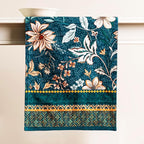 Maison d' Hermine Table Runner 100% Cotton Double Layer Table Runners 108 inches Long for Thanksgiving Christmas Decorations Home Kitchen Dining Party Wedding (Luxury Loft - Dark Teal, 14.5" x 108")