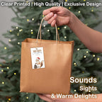 40 Pcs Christmas Gift Tags, 2.1"×3.5" Merry Christmas Tree Paper Tags with String, Hanging Presents Label Wrapping for Party Favor Decorations, 4 Styles - A03