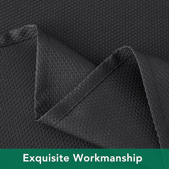 Biscaynebay Textured Fabric Tablecloths 60x84 Rectangular, Black Water Resistant Spill Proof Tablecloths for Dining, Kitchen, Wedding and Parties, Machine Washable