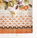 Maison d' Hermine Table Runner 100% Cotton Double Layer Table Runners 108 inches Long for Thanksgiving Christmas Decorations Home Kitchen Dining Wedding (Pumpkin Garden - Cloudy Cream, 14.5" x 108")
