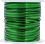 Mandala Crafts 20 Gauge Anodized Aluminum Craft Wire for Jewelry Making - 450 FT Colored Flexible Silver Copper True Blue Brown Red Kelly Green Wire - Bendable for Bonsai Armature Crafting Sculpting