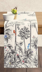 Maison d' Hermine Table Runner 100% Cotton Single Layer Table Runners 60 inches Long for Thanksgiving Christmas Decorations Home Kitchen Dining Party Wedding (Amazonia, 14.5" x 60")