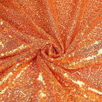 Poise3EHome Orange Sequin Backdrop Curtain, 2 Panels 2FTx8FT Glitter Background for Party Halloween Birthday Party Wedding Christmas Thanksgiving Holiday Festival Decor