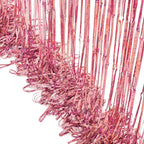 BRAVESHINE Rose-Gold Tinsel Foil Fringe Curtains - 2Pcs 3.2x8.2ft Metallic Holiday Photo Booth Backdrop Party Supplies for Birthdays Valentines Day Bridal Shower Bachelorette Engagement Party