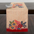 Maison d' Hermine Table Runner 100% Cotton Single Layer Table Runners 72 inches Long for Thanksgiving Christmas Decorations Home Kitchen Dining Party Wedding (Kalahari, 14.5" x 72")