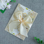 20 PCS 5.12x7.2 Butterfly Quinceanera Invitation, Laser Cut Wedding Invitation Cards with Envelopes for XV Anos Bridal Shower Baby Shower Invite (Shinny Champagne)