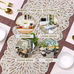 Handmade Beaded Table Runner, 13x36 Inches Lightweight Decorative Table Runner, Perfect for Dining/Wedding/Party/Everyday Use & Easy to Clean, Elegant Beaded Runner (Multi) - CLEENTABLE
