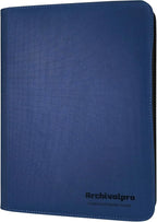 9 Pockets Premium Card Binder 360 Cards Trading Card Binders Zip Card Storage Display Album(9 Pocket 360 Card Slot,Blue)