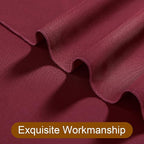DWCN 10x8 FT Burgundy Backdrop Curtains for Parties, Photography Backdrop Drapes with Rod Pockets for Wedding Decorations Stage Birthday Family Gatherings, 2 Panels 5ft x 8ft