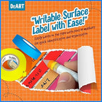 DEART 6Pcs Colored Masking Tape, Extra Long 1008 Feet or 360 Feet x 1 Inch Painters Tape, Color Painter Tape for Arts & Crafts Labeling or Coding, Kids Art Supplies (2.5cm X 18m (1In X 20Yards))