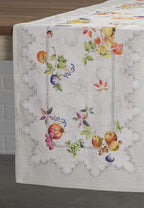 Maison d' Hermine Table Runner 100% Cotton Single Layer Table Runners 48 inches Long for Thanksgiving Christmas Decorations Home Kitchen Dining Party Wedding (Fruit D'Hiver, 14.5" x 48")
