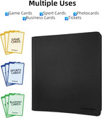 20 Pockets Premium Card Binder 1280 Cards Trading Card Binders Side Load Card Storage Display Album(20 Pocket 1280 Card Slot,Black)