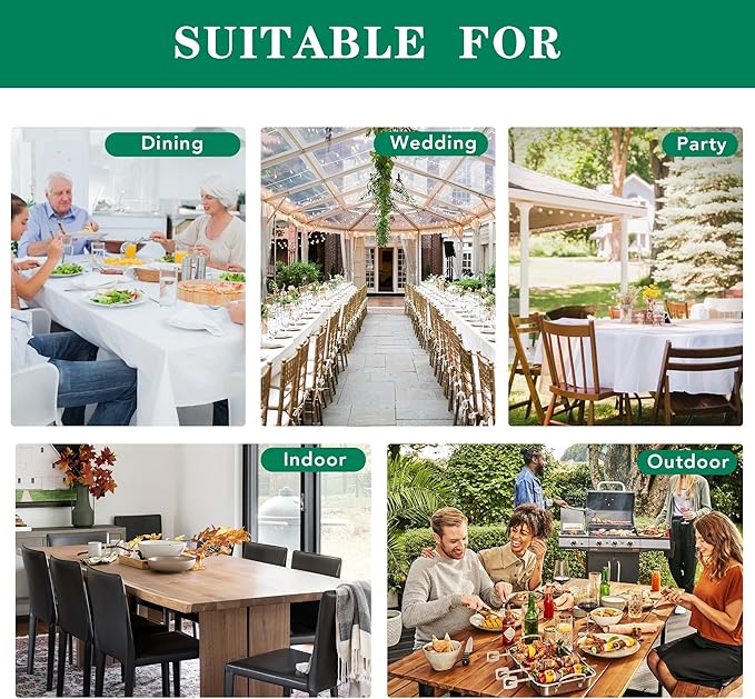 Biscaynebay Textured Fabric Tablecloths 70x120 Inches Rectangular, Navy Water Resistant Tablecloths for Dining, Kitchen, Wedding and Parties etc. Machine Washable