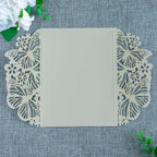 20 PCS 5.12x7.2 Butterfly Quinceanera Invitation, Laser Cut Wedding Invitation Cards with Envelopes for XV Anos Bridal Shower Baby Shower Invite (Shinny Champagne)