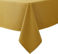 Biscaynebay Textured Fabric Rectangle Christmas Tablecloths 70x120 Inch, Gold Water Resistant Tablecloths for Dining, Kitchen, Wedding, Parties etc. Machine Washable