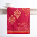 Maison d' Hermine Table Runner 100% Cotton Double Layer Table Runners 108 inches Long for Thanksgiving Christmas Decorations Home Kitchen Dining Party Wedding (Versailles, 14.5" x 108")