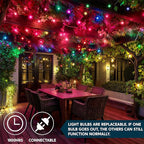 Joiedomi Christmas String Lights Indoor,200(2×100) Mini Pink Light,42.8 FT Lighting Decor for Dorm Classroom Bedroom Holiday Wedding Party Garland Birthday Festival,White Wire