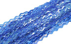 4 Pack 3.3 ft x 6.6 Wavy Sparkle Dark Blue Foil Fringe Backdrop Curtain - Navy Blue Streamer Backdrop Tinsel Curtains for Door Streamers Ocean Birthday Party Decorations Disco Party