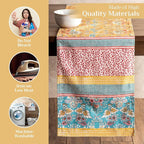 Maison d' Hermine Table runner 100% Cotton Double Layer Table Runners 108 inches long Decorative for Home Kitchen Dining Party Baby Shower Wedding Bridal Shower Spring Summer (Marquise, 14.50" x 108")