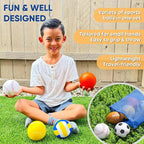 Set Of 6 Mini Sports Foam Balls for Kids, Toddler Ball Toys, Foam Football, Toddler Football, Indoor Baby Soccer, Kids Mini Basketball, Soft Baseball, Volleyball, Small Playground Balls, Baby Ball Toy