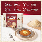 Eastanbul Dried & Chopped Kataifi Shredded Fillo Dough, Kurutulmus Kadayif Pastry Dough, Ingredient for The Viral Dubai Pistachio Chocolate Bar, Shredded Phyllo, Kunafa, Knafeh, Katifi, 500g (1.1lb)