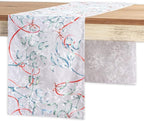Maison d' Hermine Table Runner 100% Cotton Double Layer Table Runners 108 inches Long for Thanksgiving Christmas Decorations Home Kitchen Dining Party Wedding (Enora, 14.5" x 108")