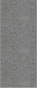 Ottomanson 2' x 11' Ultra-Thin Hallway Runner Rug - Durable Non-Slip Carpet for High-Traffic Areas - Fits Under Doors for Seamless Entry - Ideal for Kitchen, Entryway, Bedroom & Living Room, Gray