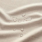 MIULEE Ivory-Black Linen Tablecloth 60x84 Inch Rectangle Table Cloth Waterproof,Stain Resistant & Wrinkle Resistant for Dining Party Wedding