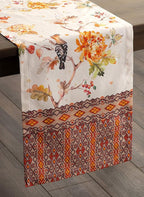 Maison d' Hermine Table Runner 100% Cotton Single Layer Table Runners 60 inches Long for Thanksgiving Christmas Decorations Home Kitchen Dining Party Wedding (Kelim - Prairie, 14.5" x 60")