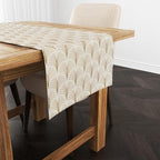 Ruvanti 100% Cotton Table Runner 90 Inches Long, Non-Slip, Stain Resistant, Washable & Reusable Table Runners Perfect for Wedding, Parties, Christmas, Holiday, in-Door use - Luminous