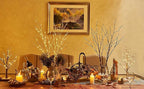 BAOLITVINE Birch Branch Lights with Timer Battery Operated 100 LED Fairy Lights, Lighted Willow Branches 32IN for Home Bedroom Fireplace Christmas Decoration Inside Outdoor