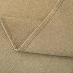 NLMUVW Round Linen Tablecloth 36 Inch, Small Tan Table Cloth Farmhouse Water Resistant Decorative Rustic Table Cover for Dining Kitchen Cafe Party
