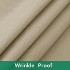 Biscaynebay Textured Fabric Square Tablecloths 54x54 Inches, Natural Water Resistant Spill Proof Table Cloth Washable Small Card Folding Table Covers for Dining, Kitchen, Wedding and Parties