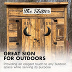 Rustic Custom Metal Sign - Custom Sign for Indoor or Outdoor Use (Rustic Black Border)