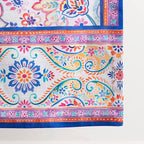 Maison d' Hermine Table Runner 100% Cotton Single Layer Table Runners 108 inches Long Decorative for Home Kitchen Dining Party Wedding Bridal Shower Spring Summer (Indian Floral, 14.50" x 108")