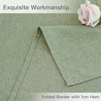 maxmill Square Tablecloth Linen Texture Stain Resistant Waterproof Wrinkle Resistant Washable Soft Table Cloth, Decorative Fabric Table Cover for Dining Room Dinner Party, 52 x 52 Inch, Sage Green