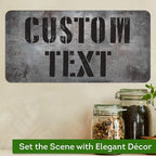 Custom Sign, Custom Street Sign, 11 Font Colors, 13 Font Styles, 4 Hole Options, 22 Sizes, 6x12 Inches, Rust Free DiBound, Fade Resistant, Made in USA by My Sign Center (Grunge Metal)