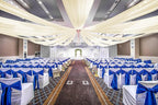 6 Panels Ivory Ceiling Drapes for Wedding, 5ftx15ft Ceiling Drapes Cheesecloth Sheer Fabric Curtain Wedding Arch Draping Fabric Romantic Ceiling Decorations for Weddings Party Ceremony Stage
