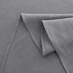 maxmill Lux Faux Linen Tablecloth with Slubby Texture Wrinkle Resistant Anti-Shrink Soft Table Cloth for Kitchen Dining Restaurant Tabletop for Event Holiday Dinner Round 70 Inch Neutral Gray