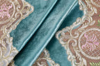 vctops Damask Lace Patchwork Tablecloth Luxury Square Small Table Cover Elegant Floral Embroidered Lace Table Cloth for Party Kitchen Dinning Picnic Decoration (Type N,22"x22")