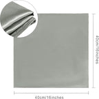 36 Pack Square Satin Dinner Napkins, 16x16 Inches Silky Soft Smooth Table Cloth Napkins for Restaurant Weddings Banquet Party Decoration, Dark Grey