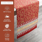 Maison d' Hermine Table Runner 100% Cotton Single Layer Table Runners 108 inches Long Decorative for Home Kitchen Dining Party Baby Shower Wedding Bridal Shower (Sofia, 14.50" x 108")