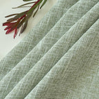 maxmill Flaxy Faux Linen Table Cloth with 2-Tone Slubby Texture Wrinkle Resistant Anti-Shrink Soft Tablecloth for Kitchen Dining Tabletop for Buffet Banquet Parties Rectangle 52 x 70 Inch Sage