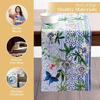 Maison d' Hermine Table Runner 100% Cotton Double Layer Table Runners 108 inches Long Decorative for Home Kitchen Dining Party Wedding Bridal Shower Spring Summer (Passiflora, 14.50" x 108")